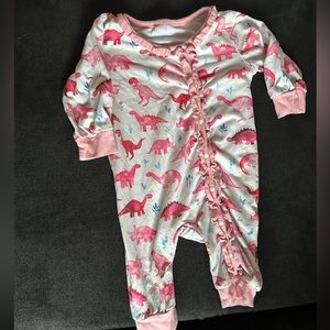 Pink Dinosaur Footless Pajamas